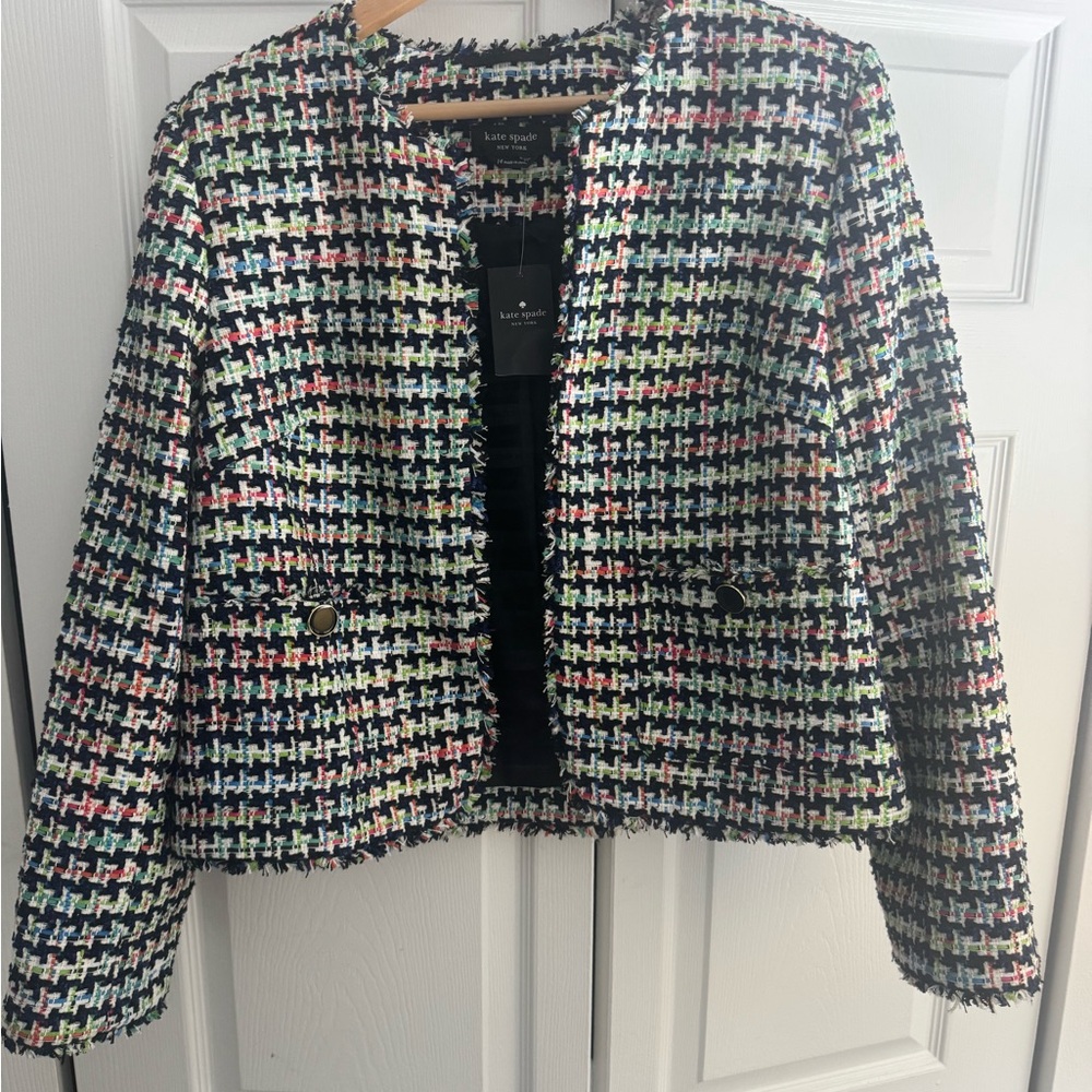 Kate Spade Colorful Tweed Blazer